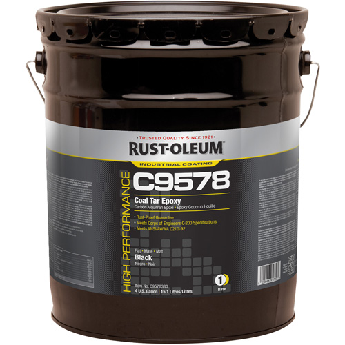 &eacute;poxy &agrave; base de goudron de houille et &agrave; haute teneur en solides du syst&egrave;me C9578, 4 gal., Seau Nuna Depot Inc.