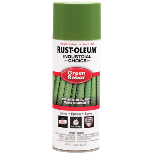 Industrial Choice&reg; RB1600 System Rebar Epoxy Spray, Green Rebar, 12 fl. oz., Aerosol Can Nuna Depot Inc.