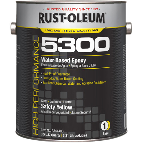 Composant de base color&eacute; pour rev&ecirc;tement &eacute;poxydique haute performance &agrave; base deau du syst&egrave;me 5300, 116 oz., Gallon, Jaune Nuna Depot Inc.
