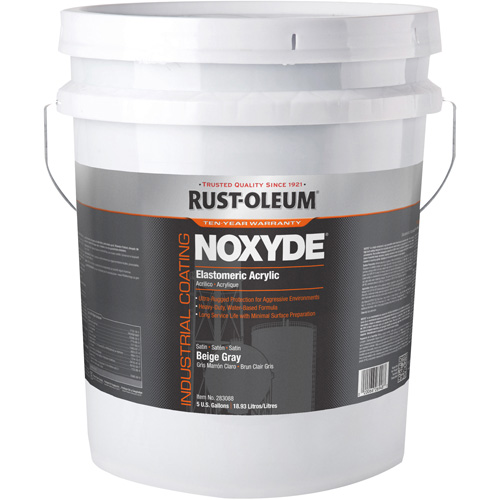 Noxyde Elastomeric Acrylic Coating, 5 gal., Pail, Grey Nuna Depot Inc.