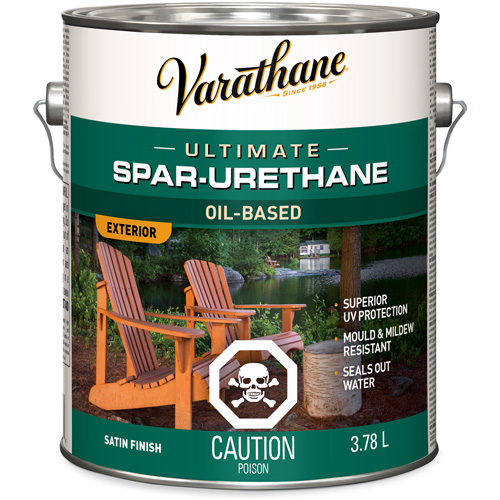 Fini diamant pour bois Varathane ext&eacute;rieur, 3,78 L, Transparent, Satin Nuna Depot Inc.