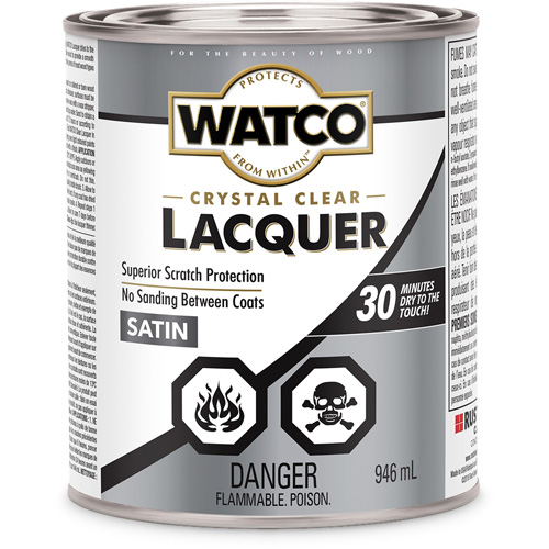 Watco&reg; Lacquer Wood Finish, 946 ml, Clear, Satin Nuna Depot Inc.