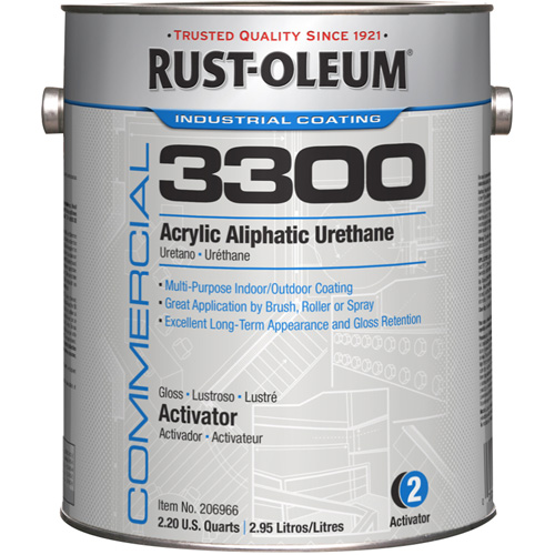 Syst&egrave;me 3300 de rev&ecirc;tement aliphatique &agrave; base dur&eacute;thane et dacrylique, 1 gal., Brillant Nuna Depot Inc.