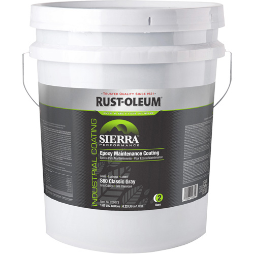 Composant de base pour rev&ecirc;tement de plancher Sierra Performance S40, 5 gal., &agrave; l'eau, Tr&egrave;s brillant, Gris Nuna Depot Inc.