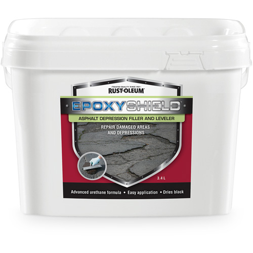Mat&eacute;riau de remplissage de d&eacute;pression et de nivellement pour asphalte EpoxyShield, Seau, Noir Nuna Depot Inc.
