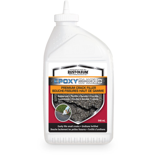 EpoxyShield&reg; Premium Rubberized Crack Filler, Bottle, Black Nuna Depot Inc.