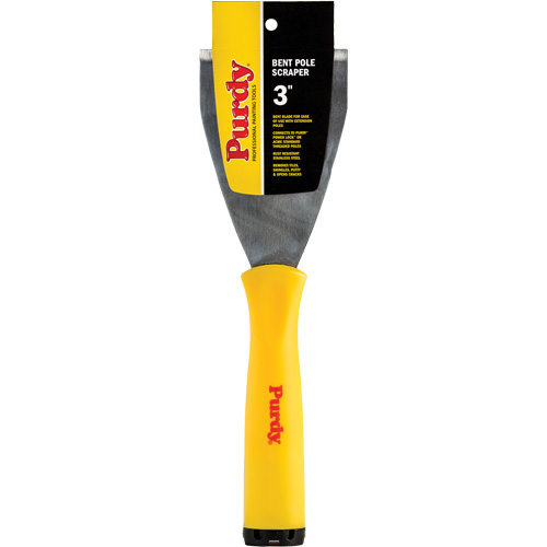 Premium Bent Pole Scraper, Stainless Steel Blade, 3" Wide, Plastic Handle Nuna Depot Inc.