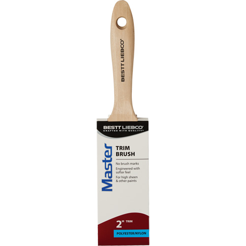 Master Trim Brush, Poly/Nylon, Wood Handle, 2" Width Nuna Depot Inc.