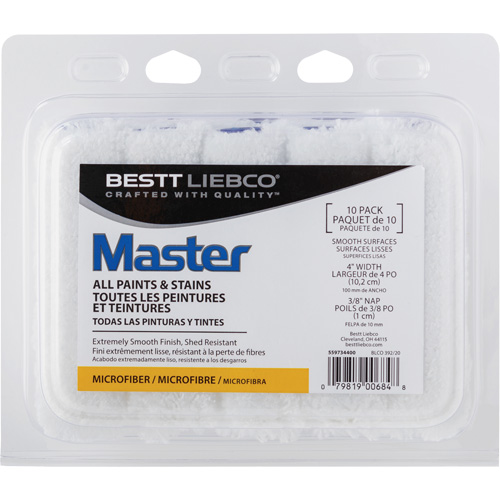 Couvre-rouleau en microfibre Master, Nap 10 mm (3/8"), 101,6 mm (4") l Nuna Depot Inc.