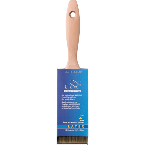 One Coat 100% Trim & Wall Brush, Polyester, Wood Handle, 2" Width Nuna Depot Inc.