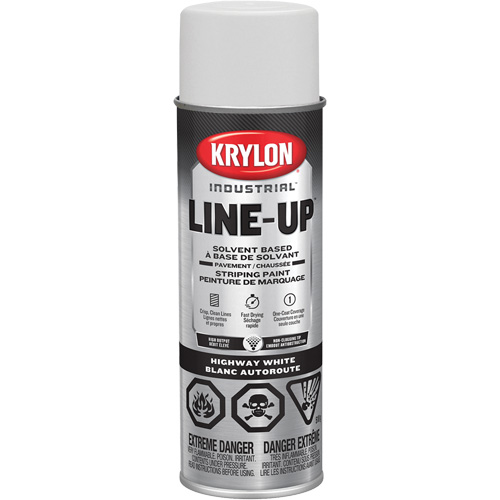 Peinture de marquage professionnelle &agrave; base de solvant, Blanc, 18 oz, Canette a&eacute;rosol Nuna Depot Inc.