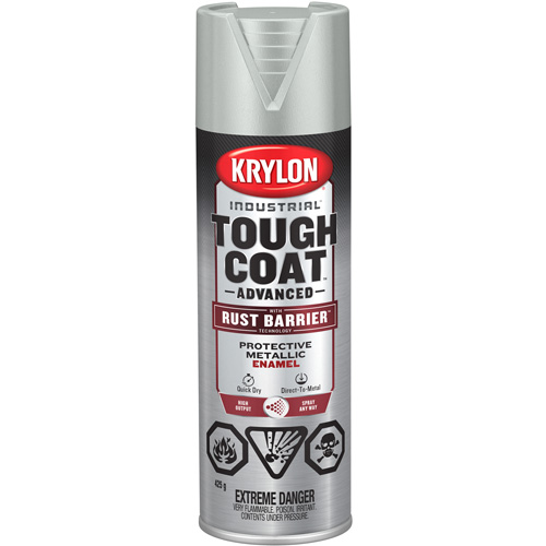 Tough Coat&reg; Advanced Paint with Rust Barrier Technology, Aluminum, Metallic, 425 g, Aerosol Can Nuna Depot Inc.