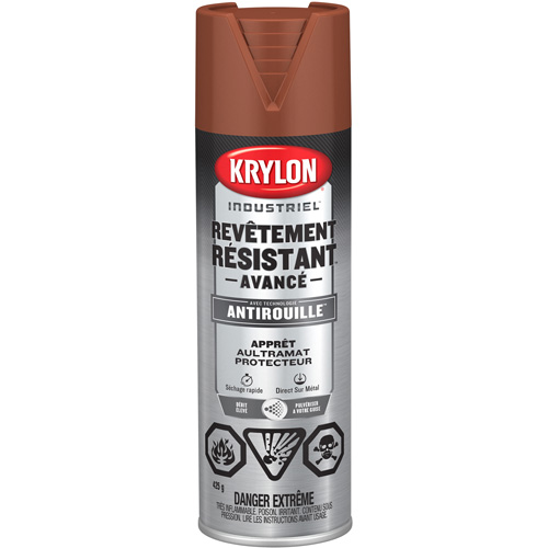Peinture Tough Coat avec technologie Rust Barrier, Appr&ecirc;t oxyde rouge, Ultra-mat, 425 g, Canette a&eacute;rosol Nuna Depot Inc.