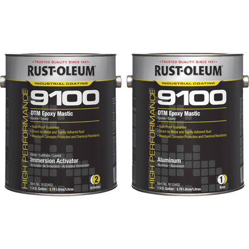 Ensemble de base et d'activateur pour mastic &eacute;poxy DTM du syst&egrave;me 9100, Aluminium, Gallon Nuna Depot Inc.