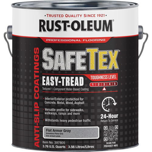 Rev&ecirc;tement d'acrylique SafeTex Easy-Tread, 1 gal., &agrave; l'eau, Plat/Textur&eacute;, Gris Nuna Depot Inc.