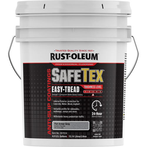 Rev&ecirc;tement d'acrylique SafeTex Easy-Tread, 4 gal., &agrave; l'eau, Plat/Textur&eacute;, Gris Nuna Depot Inc.