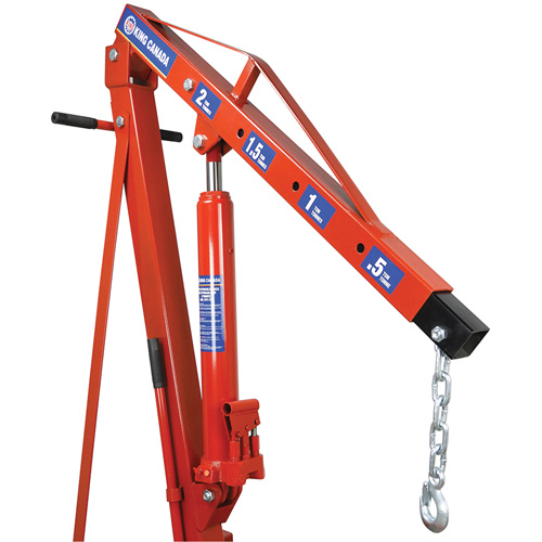 Grues d'atelier escamotables de 2 tonnes, Capacit&eacute; 4000 lb (2 tonnes) Nuna Depot Inc.