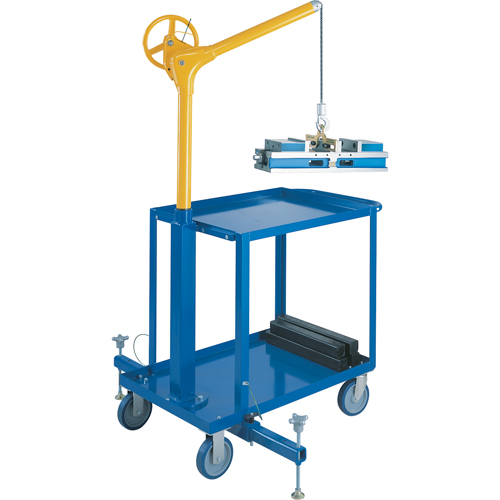 Tall Industrial Lifting Device with Mobile Cart, 500 lbs. (0.25 tons) Capacity Nuna Depot Inc.
