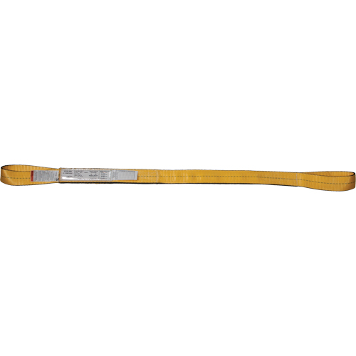 Nylon Slings, Double Ply, Double Eye, Type 3, 2" W x 3' L, 6200 lbs. Vertical Load Limit Nuna Depot Inc.