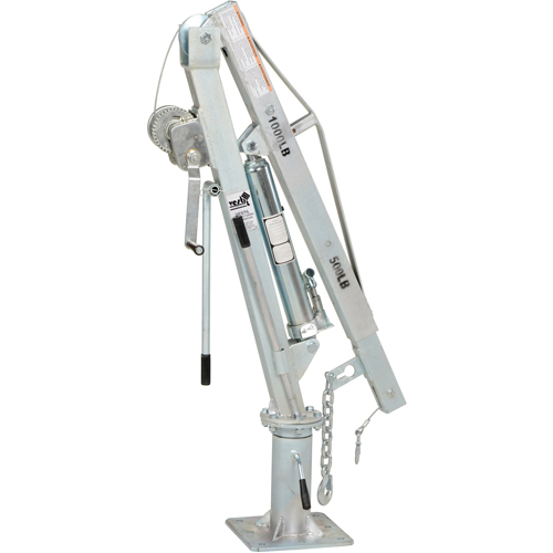 Winch Operated Truck Jib Crane, 500 lbs. (0.25 tons) Capacity, 99" Max. Clearance Nuna Depot Inc.