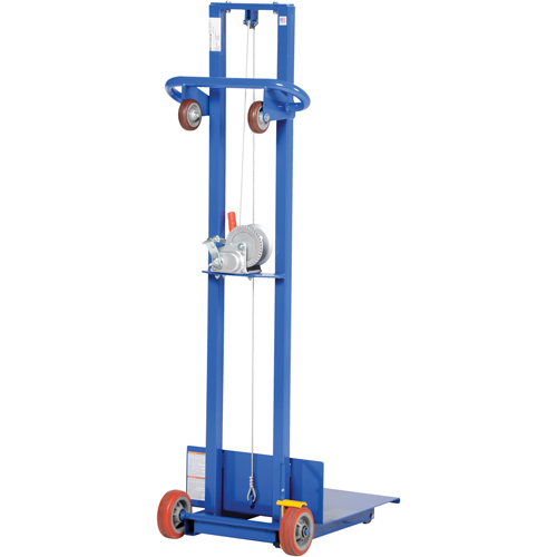 Empileur &agrave; plateforme, M&eacute;canisme Treuil manuel, Capacit&eacute; de 400 lb, Levage max de 58" Nuna Depot Inc.