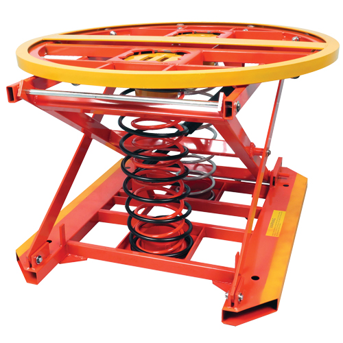 Spring Operated Pallet Positioner and Leveler, 43-1/2" L x 43-1/2" W, 4500 lbs. Cap. Nuna Depot Inc.