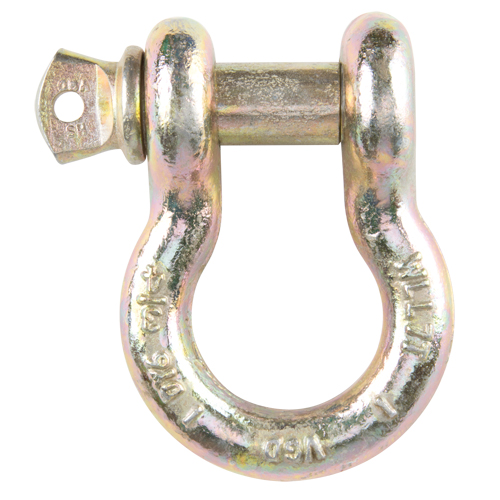 Manille d'ancrage &agrave; vis, 3/8", Cheville &agrave; vis, Chromat&eacute; jaune Nuna Depot Inc.