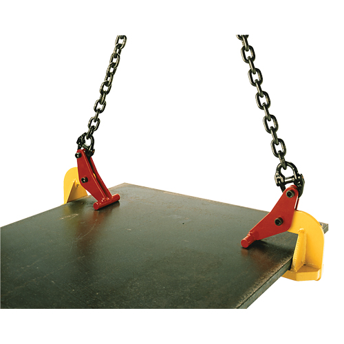 Pince de levage pour plaques horizontales Topal TLH1 0-60, 2200 lb (1,1 tonne) max., M&acirc;choires 0" - 2-3/8" Nuna Depot Inc.