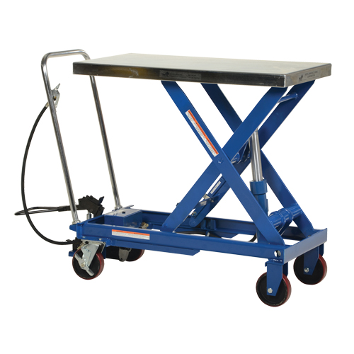 Pneumatic Hydraulic Scissor Lift Table, Steel, 39-1/2" L x 20" W, 1750 lbs. Cap. Nuna Depot Inc.