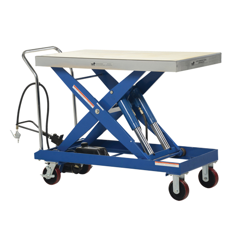 Pneumatic Hydraulic Scissor Lift Table, Steel, 47-1/2" L x 24" W, 2000 lbs. Cap. Nuna Depot Inc.