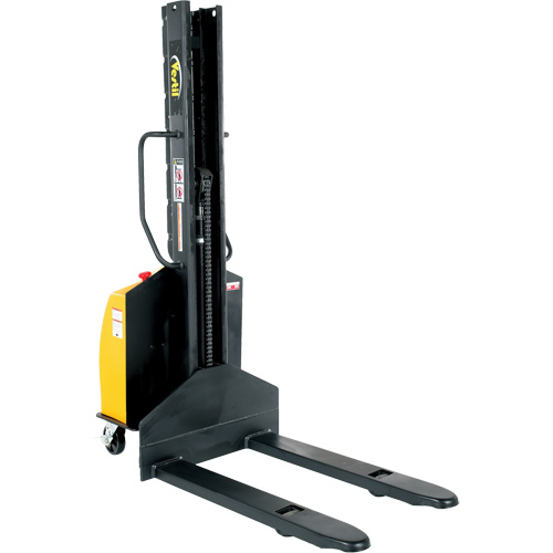 Narrow Mast Powered Lift Stacker, Electric Operated, 1500 lbs. Capacity, 63" Max Lift Nuna Depot Inc.