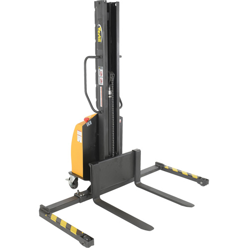 Narrow Mast Powered Lift Stacker, Electric Operated, 1000 lbs. Capacity, 63" Max Lift Nuna Depot Inc.