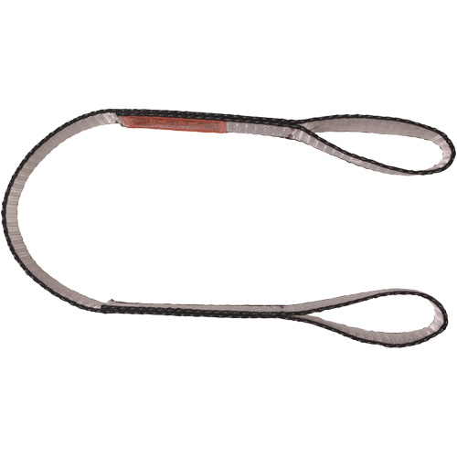 Polyester Web Sling, Double Ply, Double Eye, Type 3, 4" W x 6' L, 11000 lbs. Vertical Cap. Nuna Depot Inc.