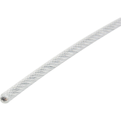 Wire Rope, 1000' (304.8 m) x 1/8", 1700 lbs. (0.85 tons), Galvanized Nuna Depot Inc.
