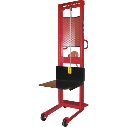 Gerbeur &agrave; treuil, M&eacute;canisme Treuil manuel, Capacit&eacute; de 1000 lb, Levage max de 70" Nuna Depot Inc.