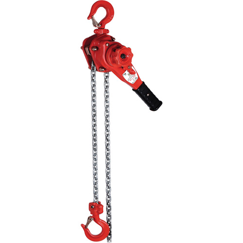 Palan &agrave; levier de s&eacute;rie Super VQ, Lev&eacute;e 5', Cabacit&eacute; 2200 lb (1,1 tonne), Chaîne en Alliage calibre 100 Nuna Depot Inc.