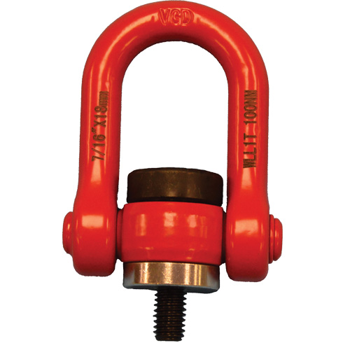 VQ Swivel Hoist Lifting Ring, M8, 12 mm Thread Length, Alloy Steel Nuna Depot Inc.