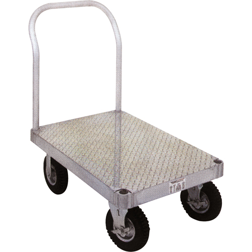 Aluminum Platform Truck, 30" W x 60" L, 2000 lbs. Cap., Rubber Wheels Nuna Depot Inc.