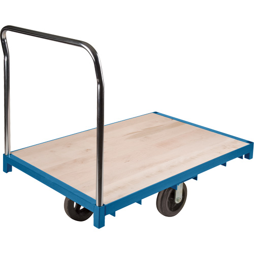Chariot &agrave; plateforme robuste, 48" lo x 24" la x Capacit&eacute; 2000 lb, Roues en Caoutchouc Nuna Depot Inc.
