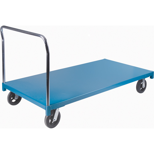 Chariot &agrave; plateforme robuste, 72" lo x 36" la x Capacit&eacute; 2000 lb, Roues en Caoutchouc Nuna Depot Inc.