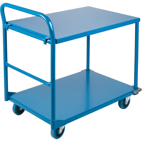 Chariots &agrave; tablettes/plateforme, Acier, 24" la x 36" p x 40" h, Capacit&eacute; de la plateforme 1300 lb Nuna Depot Inc.