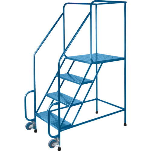 Tilt-N-Roll Ladders, Steel, 4 Steps, 22" Wide, 24" D x 38" H Top Step Nuna Depot Inc.