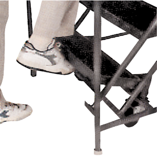 Slope Rolling Ladder, 9 Steps, Anti-Skid, 50° Incline, 90" High Nuna Depot Inc.