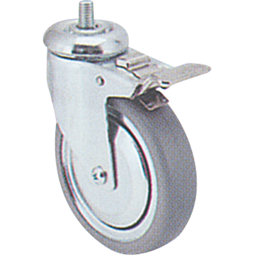 Roulette zingu&eacute;e, Pivotant avec frein, Diam&egrave;tre 3" (76 mm), Capacit&eacute; 180 lb (82 kg) Nuna Depot Inc.