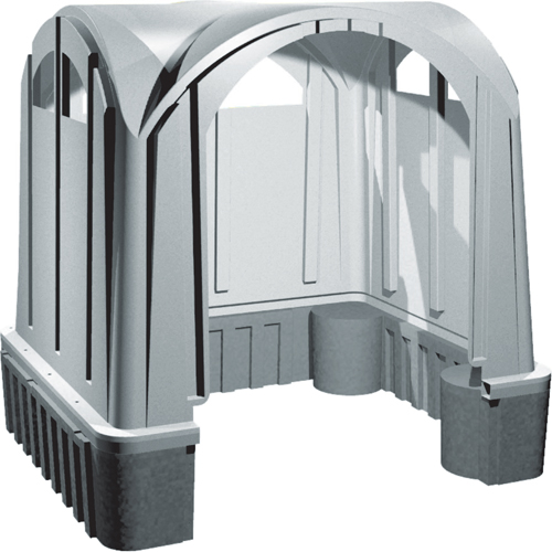 Outdoor Poly Shelters, 3 Walls, 7' L x 6' W x 7' H Nuna Depot Inc.