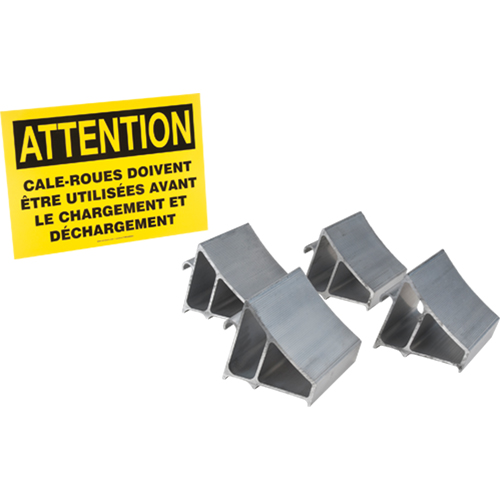 Ensemble de cales-roue en aluminium, 7" la x 6" p x 6" h Nuna Depot Inc.