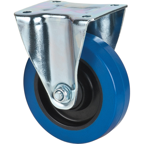 Roulette bleue, Fixe, 5" (127 mm), Caoutchouc, 400 lb (181 kg) Nuna Depot Inc.