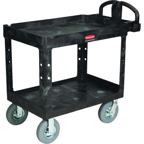 Heavy-Duty Utility Cart, 2 Tiers, 25-1/4" x 37-1/8 x 36-3/8", 500 lbs. Capacity Nuna Depot Inc.