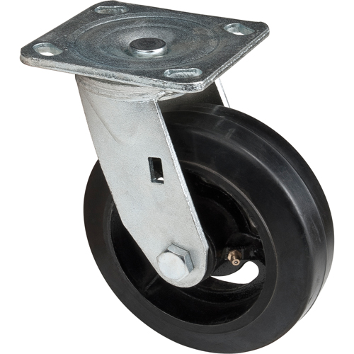 Roulette moul&eacute;, Pivotant, 6" (152,4 mm), Caoutchouc, 550 lb (249 kg) Nuna Depot Inc.