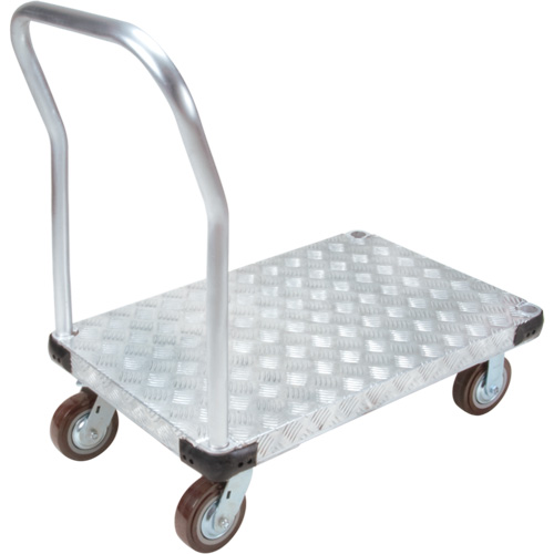 Aluminum Platform Truck, 24" W x 36" L, 3400 lbs. Cap., Polyurethane Wheels Nuna Depot Inc.